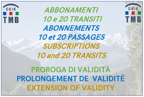 TOTAL CLOSURE OF 21 CONSECUTIVE DAYS - Extension of validity for subscription cards for 10 or 20 transits